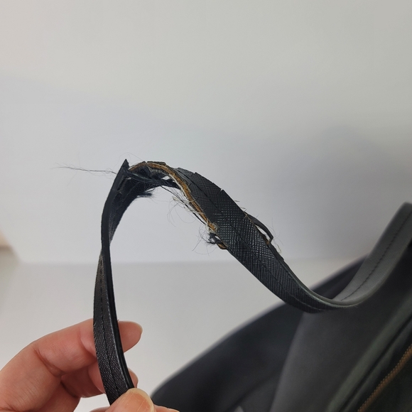 Kate Spade black diaper back, Peachy coral wrapped handles - Picture 11 of 11